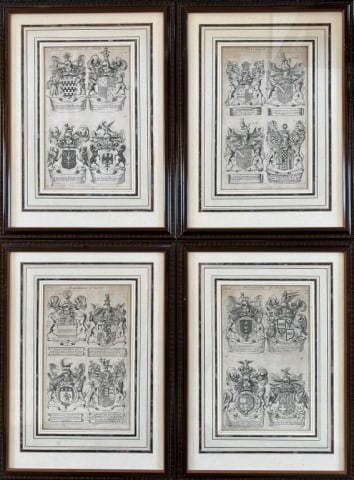 18th C English Heraldic Plate Engravings (4pc) (1 of 10)