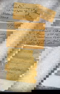 Autographs, Early MLB Players (4pc): Autographs of Eleven MLB players from the early 20th century gathered by Jim Thomas, a Middleboro, MA High School student between 1949-1951: (1) Fred Tenney, 20 year career, 1894-1911 with the BostonB
