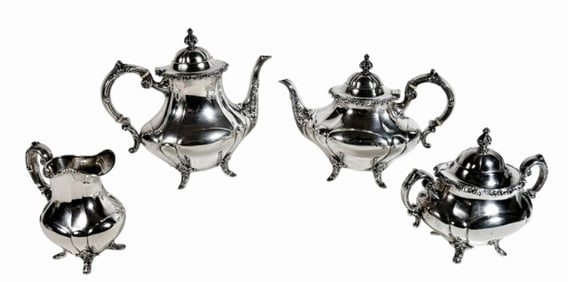 Sterling Silver Teaset, Reed & Barton (4pc)