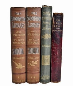 Books, 19th C Works on Shooting, Firearms (4pc)