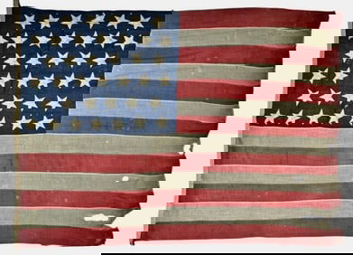 1889 Hand Sewn 39 Star American Flag