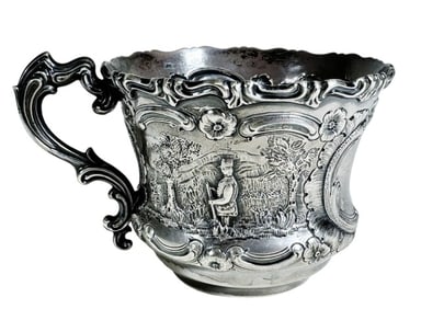 19th C. American Coin Silver Presentation Cup