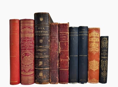 Books, US History, Rev. War, Civil War (9pc)