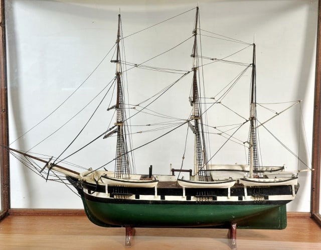 Antique Whaleship Model, "Progress" New Bedford (1 of 7)