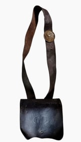 Civil War Cartridge Box, Strap, Breast Plate