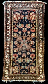 Antique Hand Loomed Oriental Scatter Rug