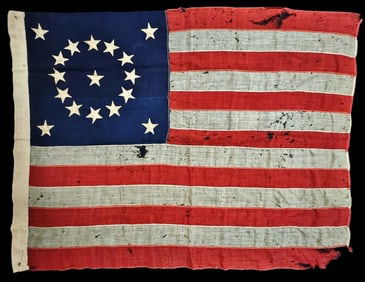 C. 1860 17 Star American Abolitionist Flag
