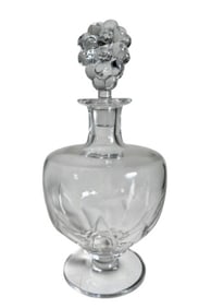 French Crystal Decanter, Lalique