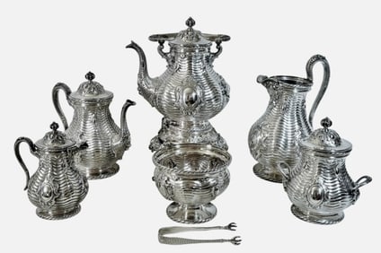 Antique Sterling Silver Tea Set Tiffany & Co (7pc)