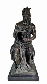 Cast Bronze Sculpture, Moses, Michelangelo