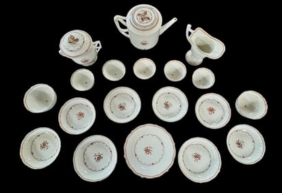 19th C. Chinese Export Porcelain (19pc)