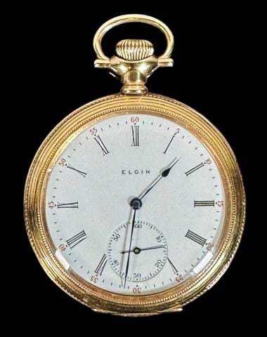 Antique Elgin 17J 14K Gold Case Pocket Watch (1 of 6)