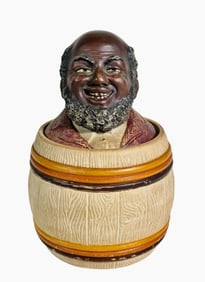 Antique Black Americana Tobacco Humidor