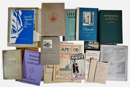 Books, Ephemera, Plymouth, Cape Cod MA  (24pc)