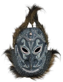 Primitive New Guinea Tribal Mask