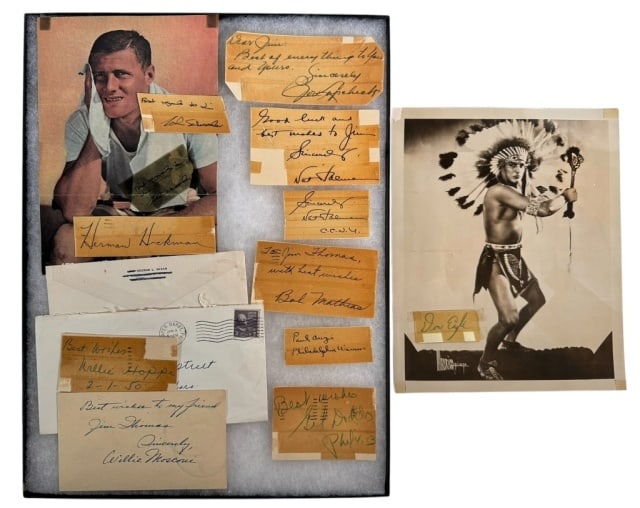 Autographs, NBA, NFL, Other Sports Legends (14pc) (1 of 7)