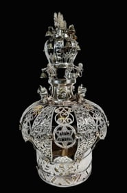 Antique Sterling Silver Torah Crown