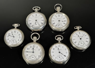 Antique 7-17J Pocket Watches (6pc)