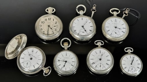 Antique Pocket Watches, Mixed Makers (7pc)