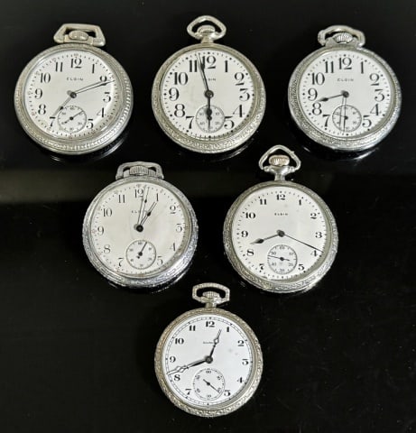 Antique Pocket Watches, Mixed Makers (6pc) (1 of 13)