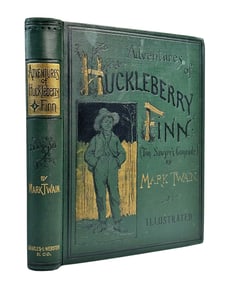 Book, Adventures of Huckleberry Finn,1st Ed, 1st Press,1885