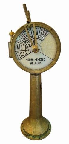 Large Antique Ship's Telegraph, Stork Hengeld (1 of 6)