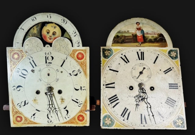 18th -19th C English Tall Clock Movements (2pc) (1 of 8)