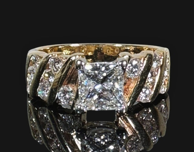 14K Gold 1 Ct Diamond Engagement Ring (1 of 5)