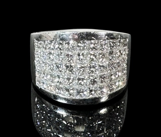 Vintage .950 Platinum, Diamond Ring (1 of 4)