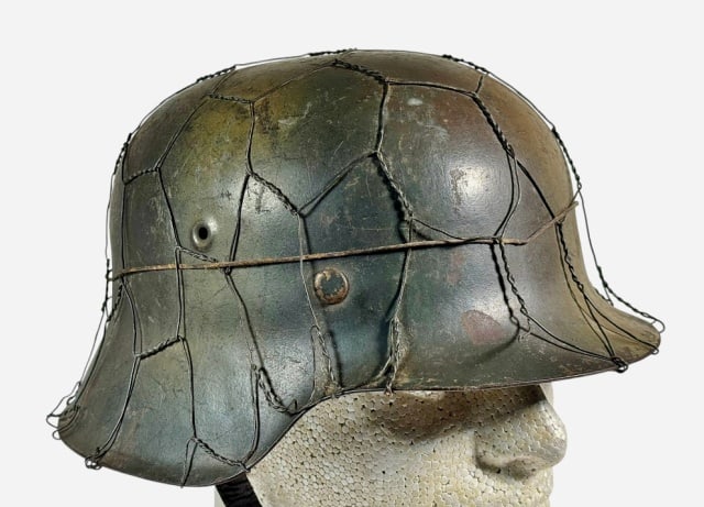 WW2 German M40 Helmet Normandy Pattern Camouflage - 2
