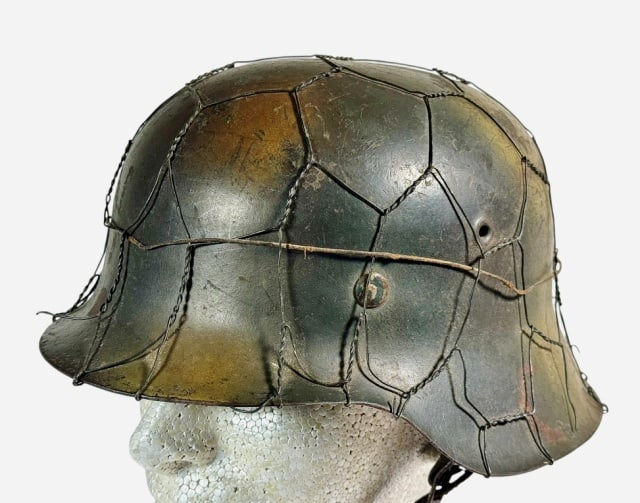 WW2 German M40 Helmet Normandy Pattern Camouflage - 3