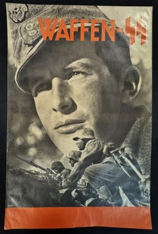 WW2 German Waffen SS Recruiting Poster (1 of 3)