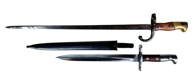 Antique European Bayonets, French, Swiss (2pc) (1 of 6)