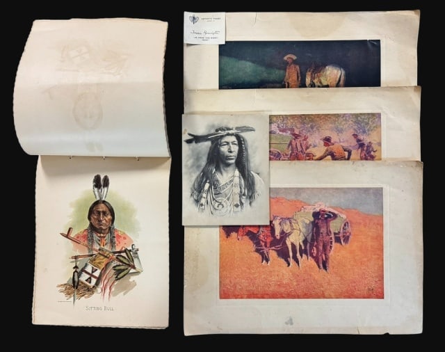 Prints, American West, Remington, S. Wood (5pc) (1 of 13)