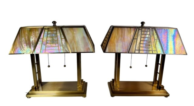 1980's Modernist Lamps, Frederick Raymond (2pc) (1 of 5)