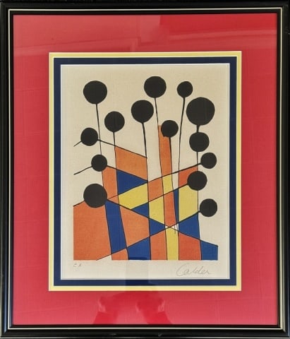 Modernist Lithographic Print, Alexander Calder (1 of 3)