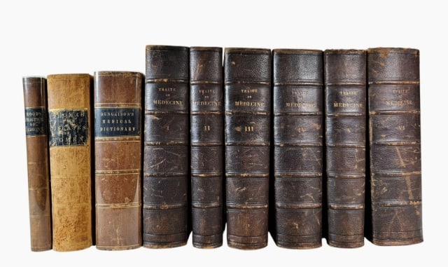 Books, 19th C Medical Treatises, Women (9pc) (1 of 12)