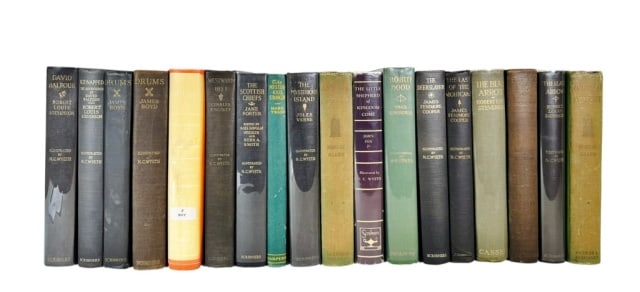 Books, N.C. Wyeth Illustrated Coll, Firsts (18pc) (1 of 11)