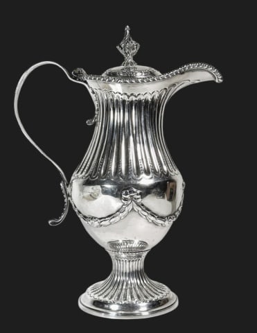 1770 George III Sterling Silver Wine Ewer, Wright (1 of 11)