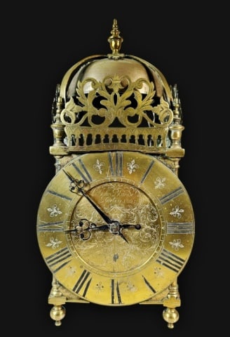 1701 Dated English Lantern Clock, John Blundel (1 of 10)