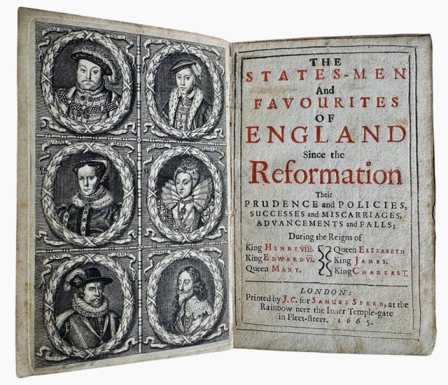Book, The States-Men & Favourites of England, 1665 (1 of 8)