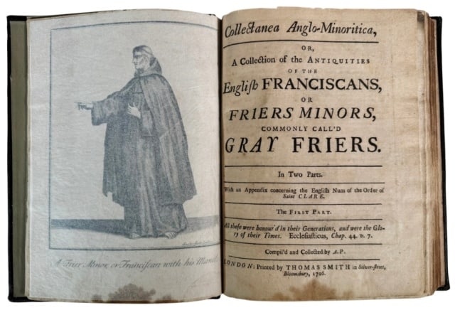Book, History, English "Gray Friers" London 1726 (1 of 7)