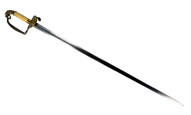 19th C US Infantry Officer Eagle Head Sword (1 of 8)