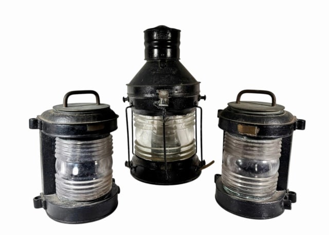 Three Ship's Lanterns, Perko, Meteorite (3pc) (1 of 7)
