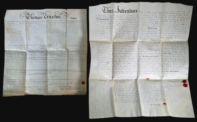 US Navy Cmdr Thos. Truxtun, Jesse D. Elliott (2pc): Two 19th C. U.S. Navy Documents: (1) Writ of "Levari Facias" executed on 10 September 1818 by former US Naval Commodore Thomas Truxtun (1755-1822) as "High Sheriff of the City and County of