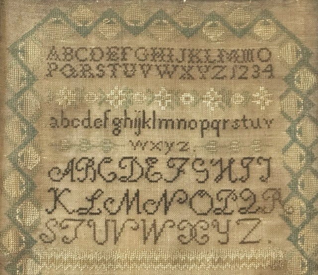 1836 Dated Sampler, Ann Fish, Wareham MA - 3