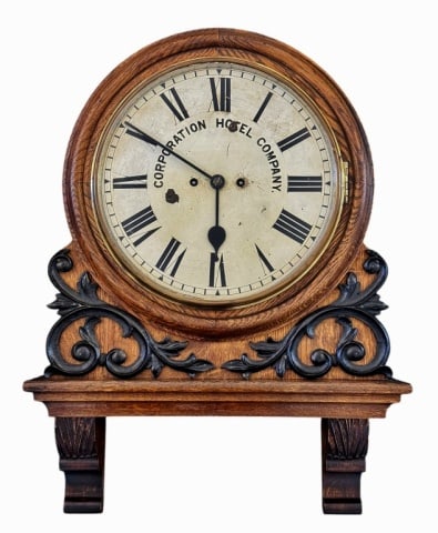 Antique Lobby Clock, Corporation Hotel Company (1 of 4)