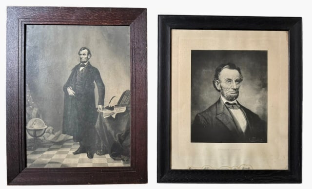 19th C Abraham Lincoln Framed Lithographs (2pc) (1 of 5)