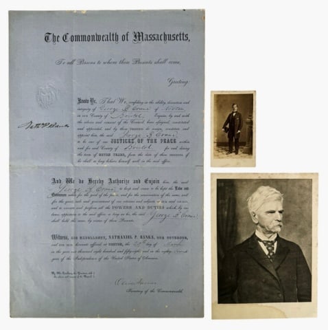 MA Gov, Civil War Gen. Nathaniel Banks Coll (3pc) (1 of 7)