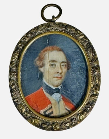 18th C Miniature Portrait, General James Wolfe (1 of 5)